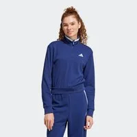 adidas Sportswear Sweatshirt ESSENTIALS COLOR POP FRENCH TERRY CROP QUARTER-ZIP ORIGINALS