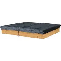 Quick Star Sandkasten-Abdeckplane Sandkasten Abdeckung 120x120cm, Mit Kordelzug und versiegelten Nähten