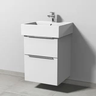 Sanipa 3way Waschtischunterbau zu Duravit Vero Air Waschtisch mit 2 Auszügen, Weiß-Soft UM43143