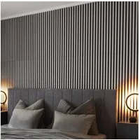 HOME DELUXE Wandpaneel Akustikpaneel / Lamellenwand SONIC, BxL: 40,00x80,00 cm, 0,32 qm, (Schalldämpfend, 1-tlg., Individuell kürzbar und zuschneidbar) Holzwand, Akustik Wand Paneele, Akustik Paneel