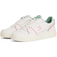 Tommy Jeans TJW RETRO BASKET SNEAKER Plateausneaker, Freizeitschuh, Halbschuh, Schnürschuh mit geprägter Logoflagge