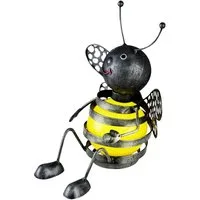 GLOBO LIGHTING Gartenleuchte, LED-Leuchtmittel fest verbaut, Solar Biene außen Biene Deko Gartenfiguren für Außen Metall