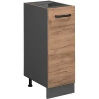 Vicco Apothekerschrank R-Line, Goldkraft Eiche/Anthrazit, 30 cm ohne Arbeitsplatte (1-St)