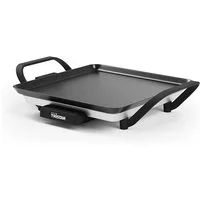 Tristar Tischgrill Tristar BP-2666 Tischgrill Slim S - Großzügige Grillfläche - Leicht zu, 800 W, 28 x 28 cm – Abnehmbare Griffe