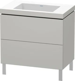 Duravit L-Cube c-bonded Set bodenstehend Betongrau Matt 800x480x698 mm - LC6937N0707 LC6937N0707