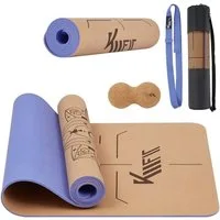KM - Fit Yogamatte Gymnastikmatte Fitnessmatte Pilates Sportmatte Bodenmatte mit Tasche (Set)