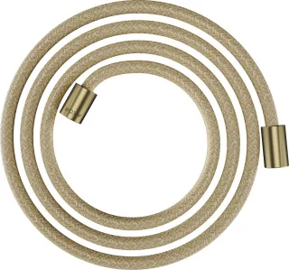 Hansgrohe Textilbrauseschlauch Axor 2000mm mit zylindrischen Muttern, brushed brass, 28291950 28291950