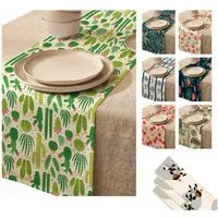 LIVINA HOME Tischläufer Premium Tischdecke abwaschbar, Tischband, moderne Leinenoptik Decke, Tischtuch, Gartentischdecke, Tafeltuch, Oster Deals Sale!