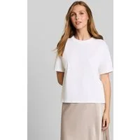 TOM TAILOR Denim T-Shirt T-Shirt (im Einserpack) Boxy Fit T-Shirt mit Stickerei