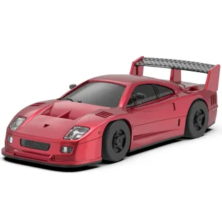 LDARC S100 1/64 2.4G RWD Drift RC Car Mini Full Proportional Three Speed Metal Gears LED Light with Bearings Screen Remo