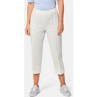 GOLDNER Caprihose Sportive 7/8-Hose mit Biesen Stoffhose mit Schlupfbund, Biesen und Wadenlang