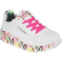 Skechers UNO LITE-LOVELY LUV Sneaker, Schnürschuh mit bedruckter Sohle, Größenschablone zum Download