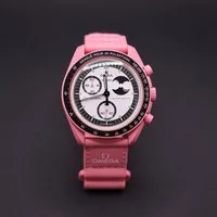 Swatch Chronograph Swatch x Omega Moonswatch Mission to the SUPER PINK MOONPHASE SO33P700