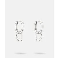 Liebeskind Berlin Paar Creolen Schmuck Geschenk Edelstahl Ohrringe The Organic, Einhänger abnehmbar