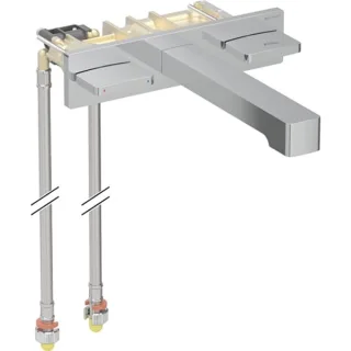 Geberit ONE Waschtisch-Armatur eckiges Design Wandmontage 2 Griffe 116461211