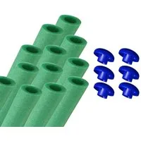 walexo Gartentrampolin Schaumstoff Schaumstoffabdeckung für 6 oder 8 Stangensysteme 92cm, (12 tlg)