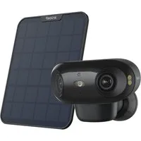 Reolink Argus 4 Pro + Solarpanel 2 4K 180°-Ansicht Akkukamera 2,4/5GHz Wi-Fi Securitycam (4K, ColorX-Nachtsicht, Außen-Sicherheitskamera)
