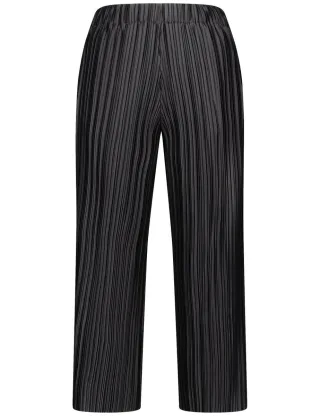 GERRY WEBER Collection - Plisseehose schwarz - Gr. - 36