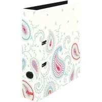 Herlitz Aktenordner Motivordner A4 8cm Paisley White schwarz A4
