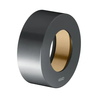 Keuco Verlängerungs-Rosette IXMO 59551, EHM rund, 25 mm, Schwarzchrom gebürstet, 59551130281 59551130281