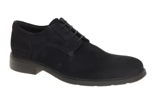 Geox U65R2C Dublin Herren Businessschuhe navy Blau - flexibel mit GEOX ATMET