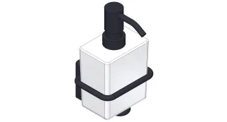 Giese Seifenspender Wandmodell schwarz matt, 21014-14 21014-14