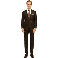 Freiherr von Falkenhausen Anzug S 150 braun Super 150 slim fit 100% Schurwolle „lusso extraleggera“ slim fit / Super 150 extra feine Schurwolle ca. 150 gramm
