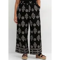 sheego by Joe Browns Jerseyhose Schlupfhose mit Allover- und Bordürendruck
