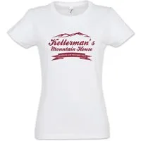 Urban Backwoods Print-Shirt Kellerman´s Mountain House II Damen T-Shirt Hotel Dirty Eighties (1-tlg) Tanzfilm 80s Dancing Resort
