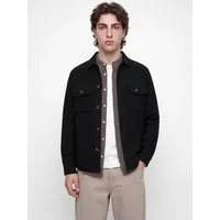Jack & Jones Langarmhemd JJEREGENT STRUCTURE OVERSHIRT LS SN Polyester, locker geschnitten