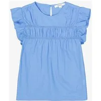 Garcia Kurzarmbluse Mädchen Bluse aus Baumwolle mit Häkeleinsätzen