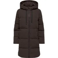 JDY Steppmantel JDYBLAIR LONG HOOD PUFFER OTW SIJ Kunstfaser, Kapuze mit Kordelzug