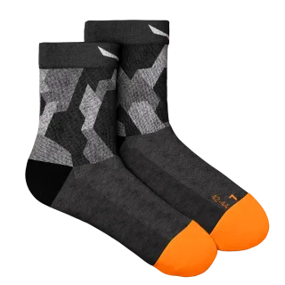 SALEWA - Pedroc Camo Merino Kurze Socken Herren - Schwarz (Gr.39-41)