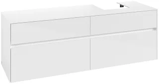 Villeroy & Boch Waschtischunterschrank Collaro C10600 1600x548x500mm Glossy White C10600DH