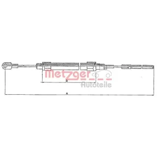 Metzger Handbremsseil hinten BMW E36 +Touring