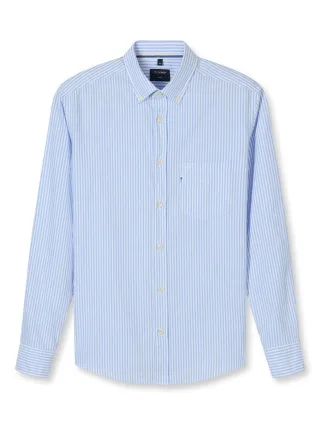 OLYMP - Regular Fit: Freizeithemd blau - Gr. - XXL