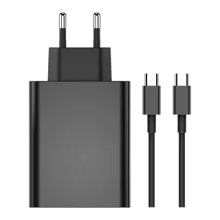 PD60W Switch2 Charger USB-C Fast Charging AC Adapter EU Plug with Cable for Switch2 Dock Console