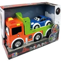 Happy People Spielzeug-LKW MAN KIDS Autotransporter mit PKW, mit Licht und Sound