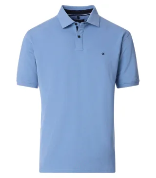 CASAMODA - Polo-Shirt uni 004470 blau - Gr. - M