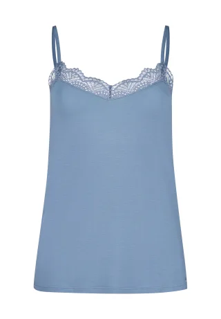 SKINY - Skiny Damen Spaghettishirt Night In Mix & Match faded denimblue - Gr. - 44