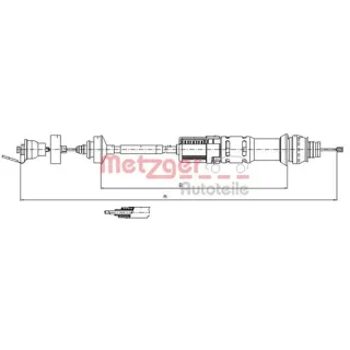 Metzger Kupplungsseil Citroen Berlingo Peugeot Partner 11.2198