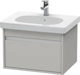 Duravit Ketho Waschtischunterbau wandhängend Betongrau Matt 600x455x410 mm - KT667000707 KT667000707