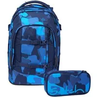 Satch Schulranzen Schulrucksack-Set PACK Toublemaker 2-teilig (2-teilig), ergonomisch, ab 5. Klasse, weiterführende Schule, Schulranzen