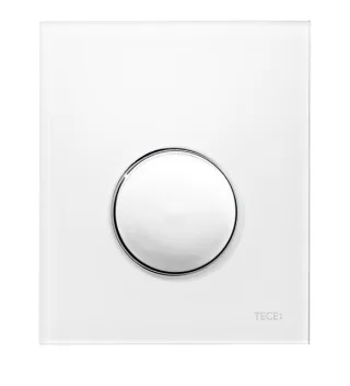 Tece loop Urinal-Betätigungsplatte Kst. mit Kart. weiß glzd., Taste Chrom glzd., 9242627 9242627