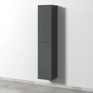 Sanipa 3way Hochschrank mit 2 Türen, Anthrazit-Matt SM09222