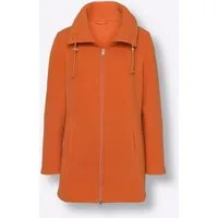 Sieh an! Fleecejacke Long-Fleecejacke Langarm