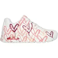 Skechers Skechers – Street Uno Spread the Love – Weiß/Rosa Schnürschuh