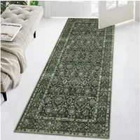 GarveeMore Teppich Boho Vintage Teppich Waschbar rutschfest Teppich, Höhe: 6.6 mm, Kurzflorteppich