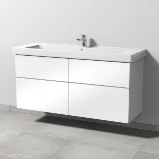 Sanipa 3way Waschtischunterbau zu Villeroy & Boch Subway 2.0 Waschtisch mit 4 Auszügen, Weiß-Glanz SF61678