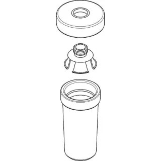 hansgrohe Keramikbehälter Lotionsspender 98543000
